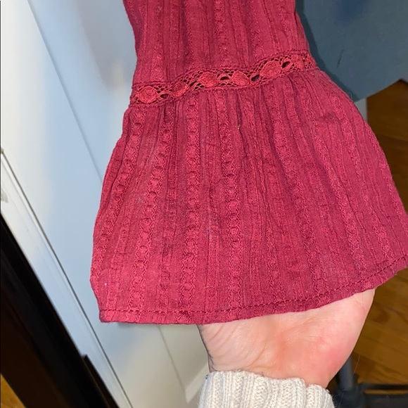 🤍 Altar’d State Burgundy Boho Top 🤍 - Picture 4 of 8